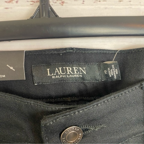 Lauren Ralph Lauren black label high Rise size 12 super stretch skinny jeans nwt - Picture 6 of 9